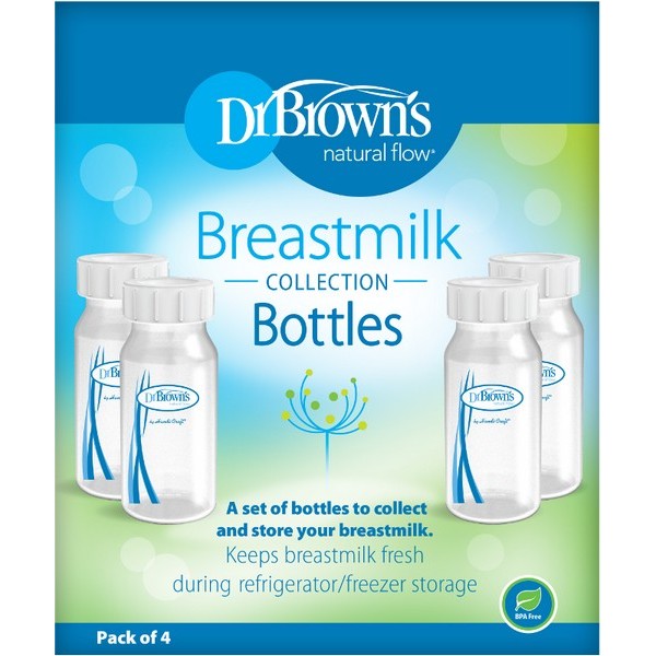 Μπουκάλια συλλογής μητρικού γάλακτος Dr. Brown's (4 τεμ.)
