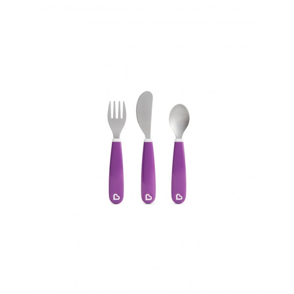 Munchkin σετ μαχαιροπίρουνων Splash cutler purple